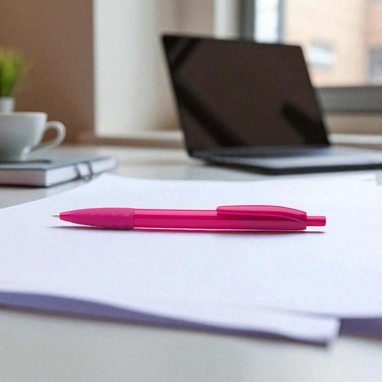 Stylo à bille personnalisable en plastique - Figi Grip | pandacola - 1