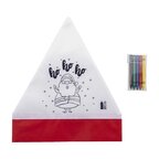 Bonnet père Noël à colorier personnalisé - Colkids | pandacola - thumb