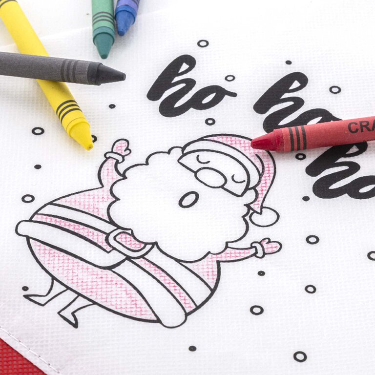 Bonnet père Noël à colorier personnalisé - Colkids | pandacola - 2