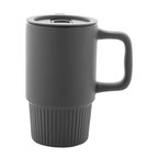 Mug en céramique personnalisé avec couvercle 420 ml - Viao | pandacola - thumb - 1