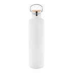 Bouteille isotherme personnalisée en acier et bambou 1L - Helsinki Recyclé | pandacola - thumb