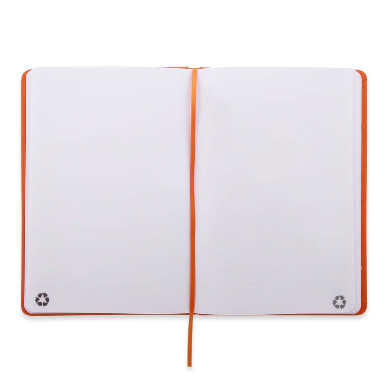 Carnet A5 personnalisé 200 pages vierges en papier recyclé - Luggato Vierge | pandacola - 1