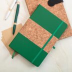 Carnet A5 personnalisé en liège et PU recyclé 160 pages lignées - Shil | pandacola - thumb - 1