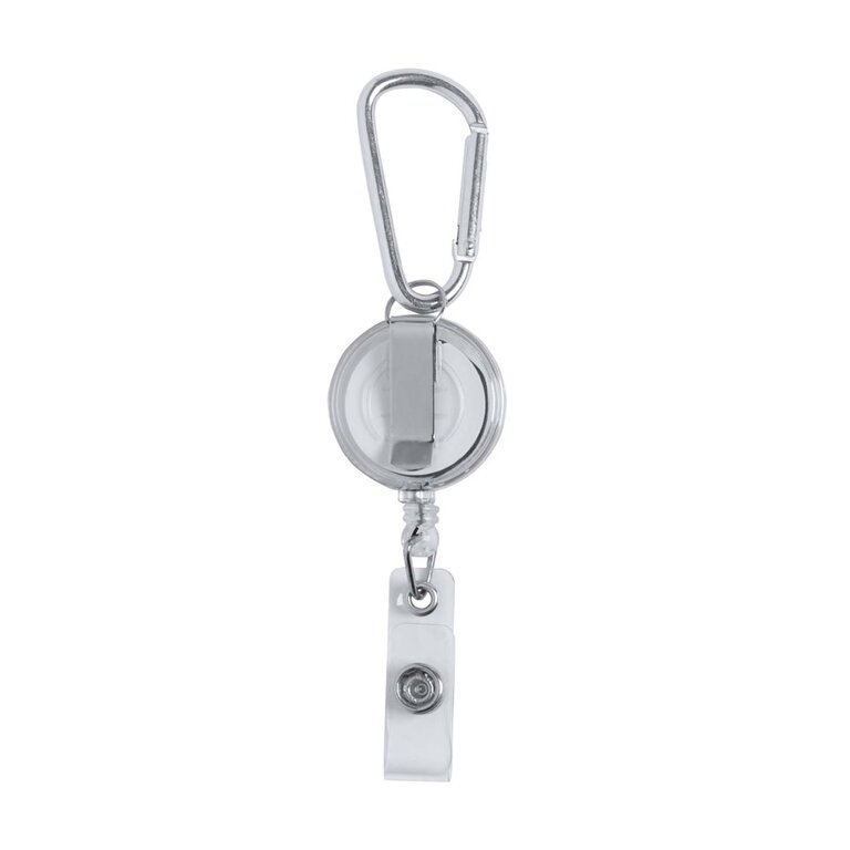 Porte-badge dérouleur personnalisable - Shaka Mousqueton | pandacola - 1