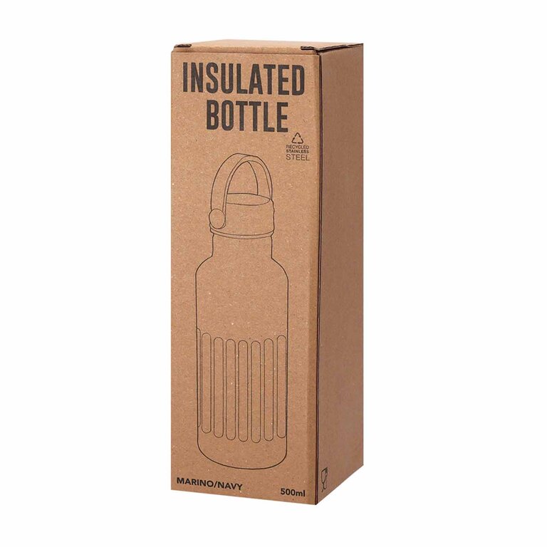 Bouteille isotherme personnalisée en acier 500 ml - Lucio | pandacola - 3