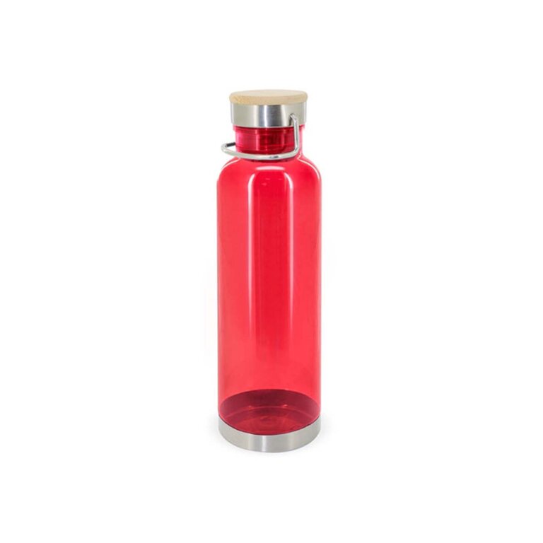 Bouteille publicitaire transparente en tritan et bambou 850 ml - Helsinki Basic | pandacola - 1