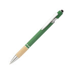 Stylo à bille personnalisable en aluminium avec stylet et détails bambou - Royalo Aluban | pandacola - thumb - 1