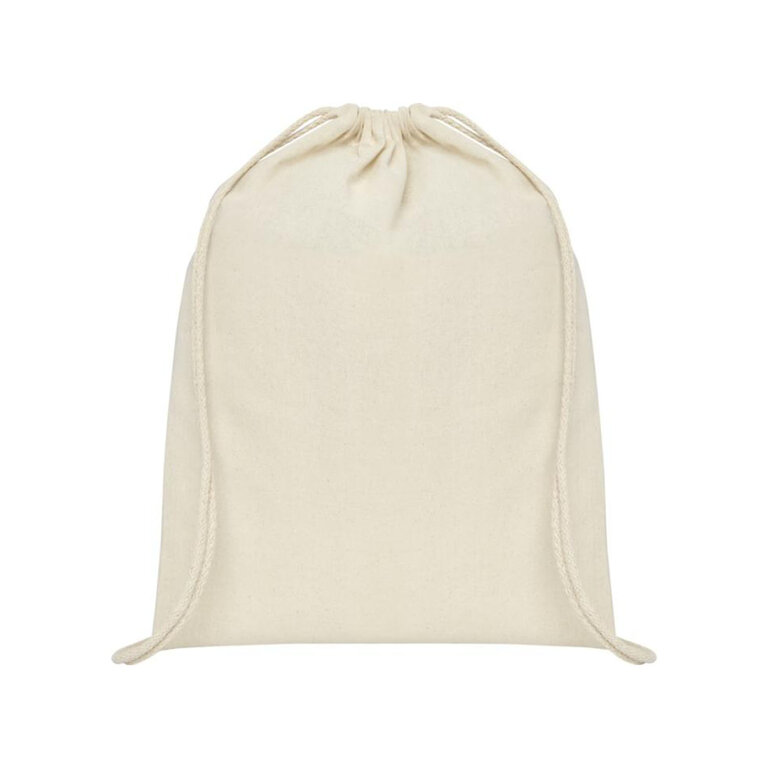 Sac à cordelettes personnalisé en coton écru 100 gr/m² - Rhido | pandacola - 1