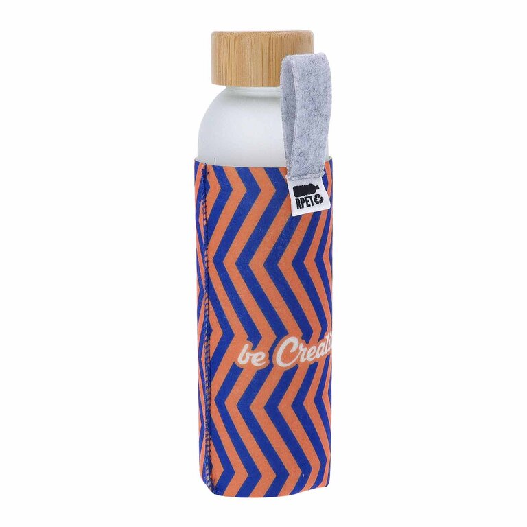 Gourde en verre avec pochette personnalisable en sublimation 500 ml - Terkol Wrap Subli | pandacola - 1
