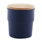 Mug en céramique personnalisé avec couvercle bambou 240 ml - Stasy | pandacola - thumb