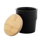 Mug en céramique personnalisé avec couvercle bambou 240 ml - Stasy | pandacola - thumb - 1