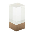 Trophée en verre et bois personnalisé - Kayne Cube | pandacola - thumb