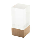 Trophée en verre et bois personnalisé - Kayne Cube | pandacola - thumb - 1