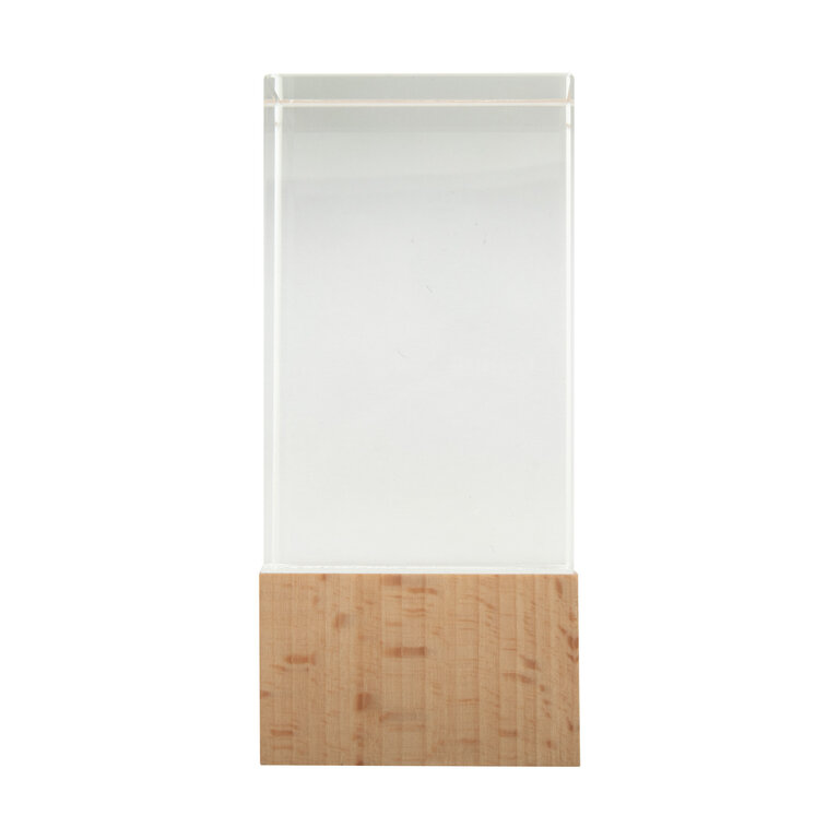 Trophée en verre et bois personnalisé - Kayne Cube | pandacola - 2