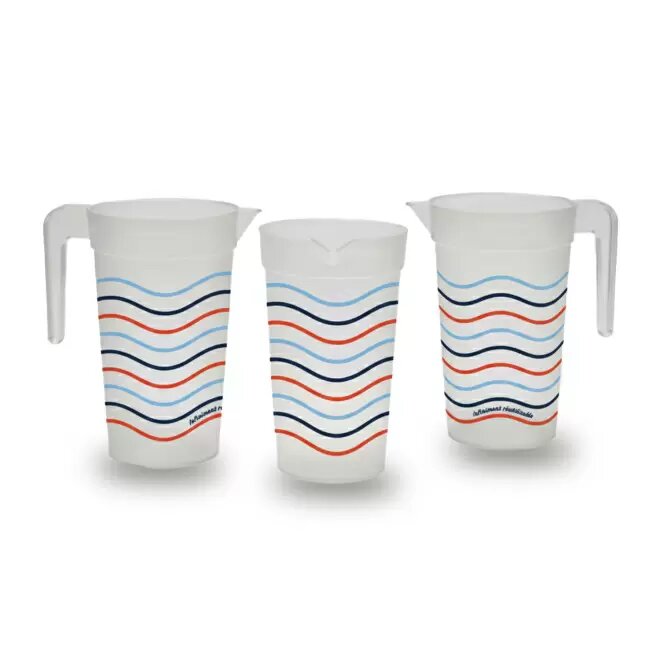 Pichet 1.5L givré personnalisable en quadri réutilisable - Loni quadri | pandacola - 1