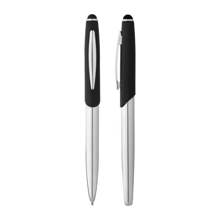 Parure stylo à bille et roller avec stylet - Genevi | pandacola - 4