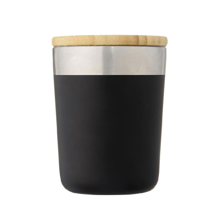 Mug personnalisé isotherme avec couvercle bambou 330 ml - Liranu | pandacola - 1