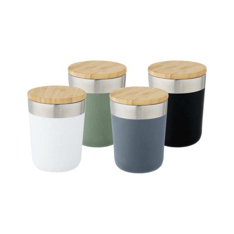 Mug personnalisé isotherme avec couvercle bambou 330 ml - Liranu | pandacola - 4