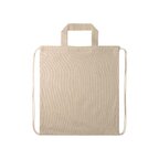 Sac à dos cordelettes personnalisable avec poignée en coton recyclé 210 gr/m² - Ipori | pandacola - thumb - 1