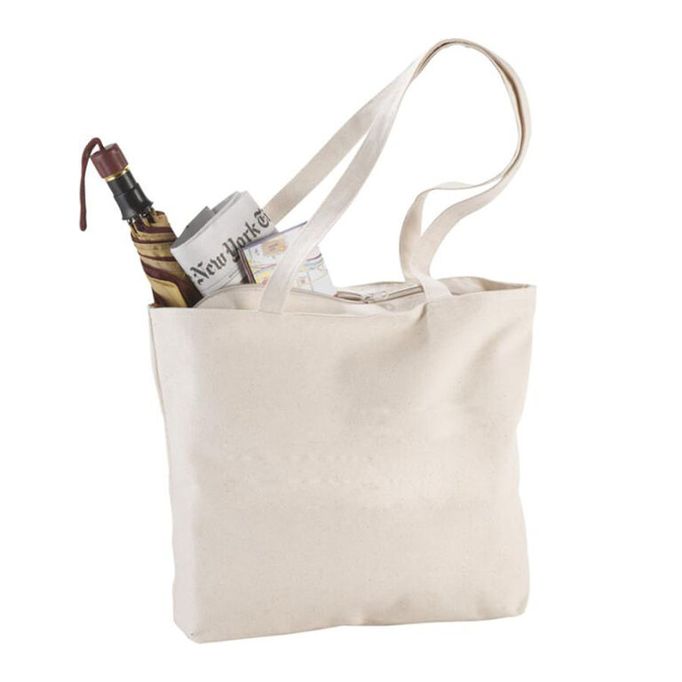 Sac shopping personnalisé zippé 320 gr/m² - Paviri | pandacola - 2