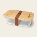 Lunch box personnalisée en verre et bambou 1L - Losi | pandacola - thumb