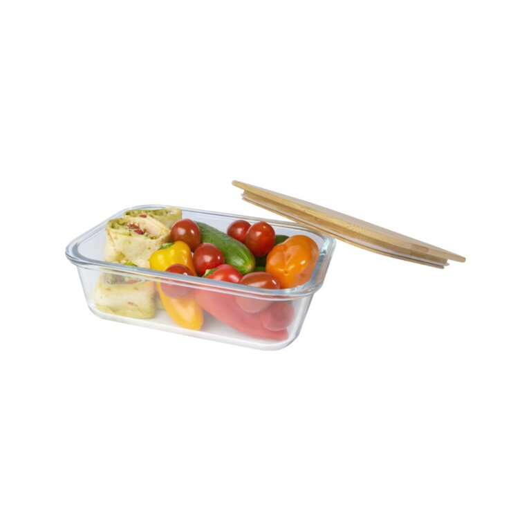 Lunch box personnalisée en verre et bambou 1L - Losi | pandacola - 4