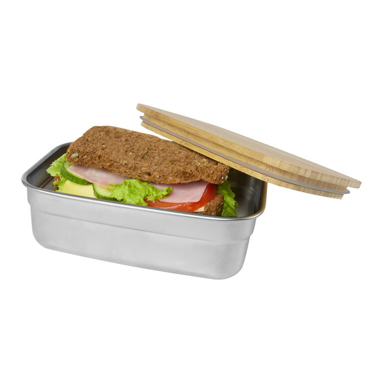 Lunch box personnalisée en acier et bambou 700 ml - Terasu | pandacola - 2