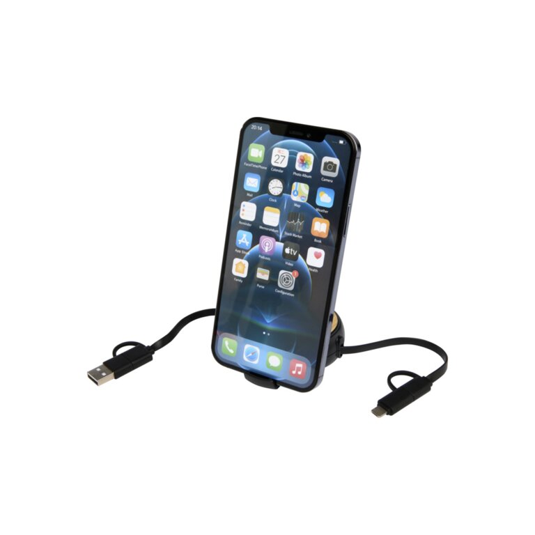 Câble de charge personnalisé 45W - Ontaria Enrouleur Bois | pandacola - 5