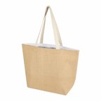 Sac shopping isotherme personnalisé jute 300 gr/m² - Juke | pandacola - thumb - 1