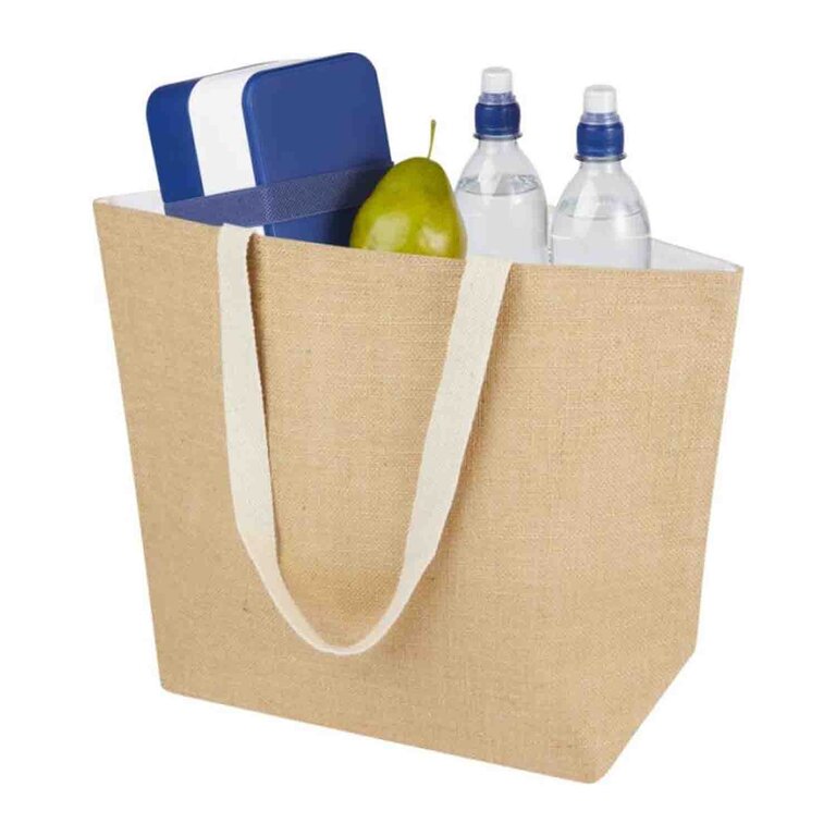 Sac shopping isotherme personnalisé jute 300 gr/m² - Juke | pandacola - 2