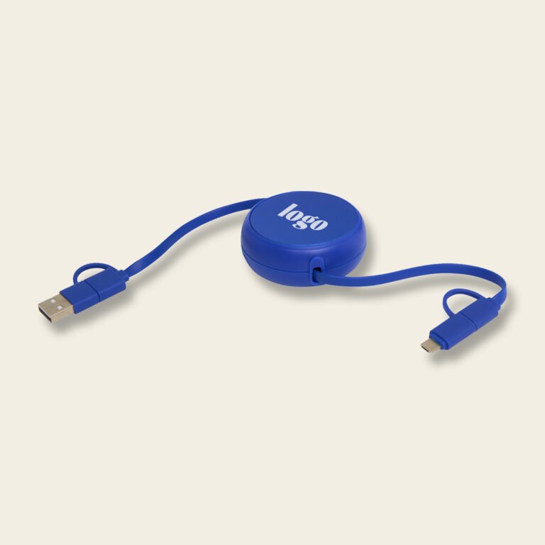 Câble de charge personnalisé 45W - Ontaria Enrouleur Alu | pandacola