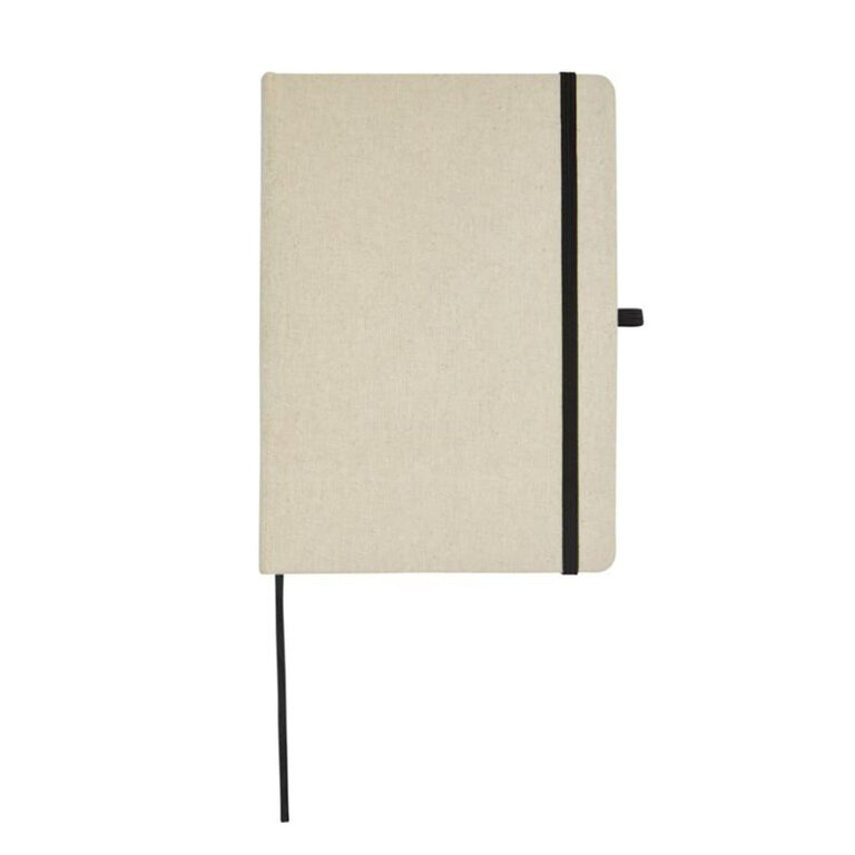 Carnet personnalisé en coton bio avec 120 pages blanches - Tasso | pandacola - 1