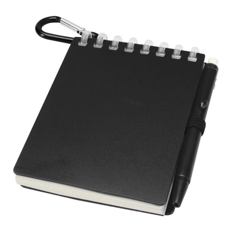 Bloc-notes à spirale personnalisable avec stylo 140 pages vierges - Lugo Mini | pandacola - 1