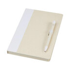 Carnet A5 personnalisé en carton de lait recyclé 160 pages lignées - Milky Style | pandacola - thumb