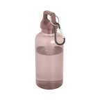 Bouteille personnalisée transparente en PP recyclé avec mousqueton 400 ml - Honvoi | pandacola - thumb - 1