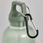 Bouteille personnalisée transparente en PP recyclé avec mousqueton 400 ml - Honvoi | pandacola - thumb - 3