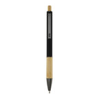 Stylo personnalisé en aluminium recyclé avec attribut bambou - Dane Dual | pandacola - thumb
