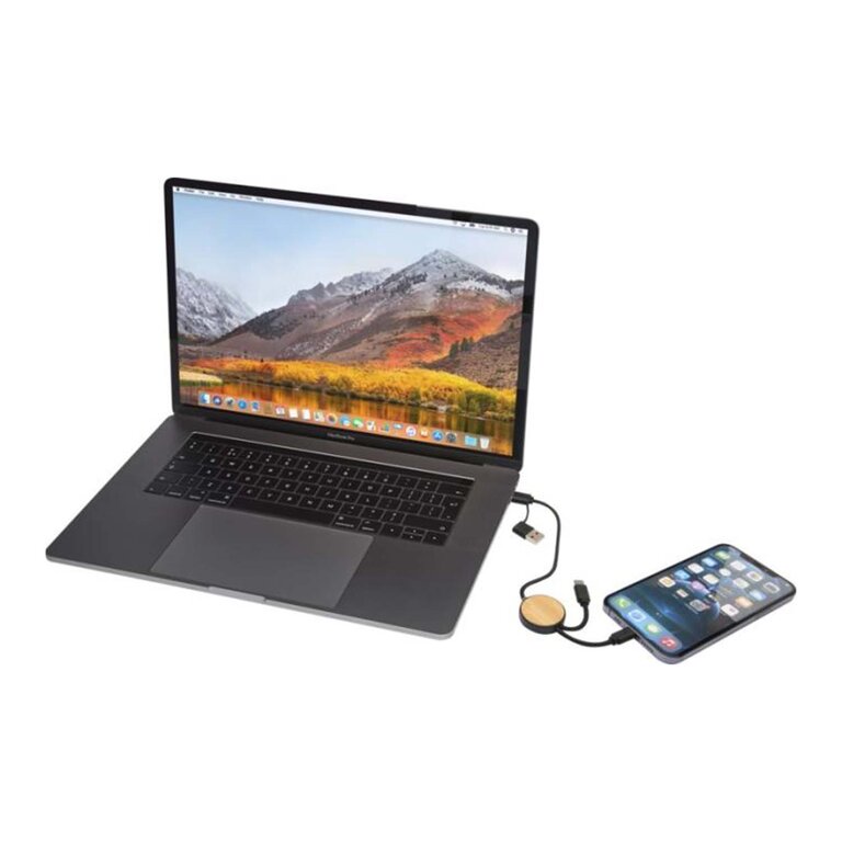 Câble de charge personnalisé 27W - Ontaria Court Bois | pandacola - 2