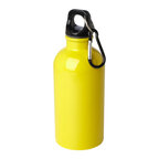 Gourde personnalisée en acier recyclé avec mousqueton 400 ml - Aregon | pandacola - thumb - 1