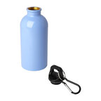 Gourde personnalisée en acier recyclé avec mousqueton 400 ml - Aregon | pandacola - thumb - 3