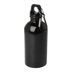 Gourde personnalisée en acier recyclé avec mousqueton 400 ml - Aregon | pandacola - thumb