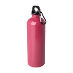 Gourde personnalisée en acier recyclé avec mousqueton noir 750 ml - Aregon Black | pandacola - thumb - 3