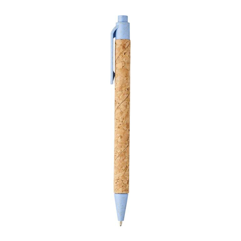 Stylo publicitaire composé à 50% de liège/paille mine noire - Montado | pandacola - 1