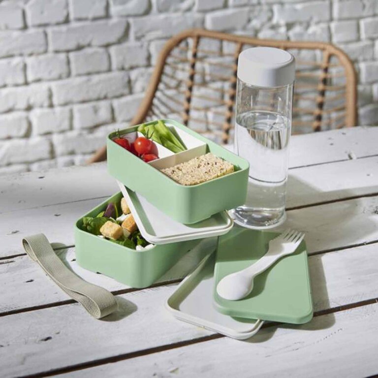 Lunchbox personnalisable bio à deux compartiments 700 ml - Hutile Bio | pandacola - 2