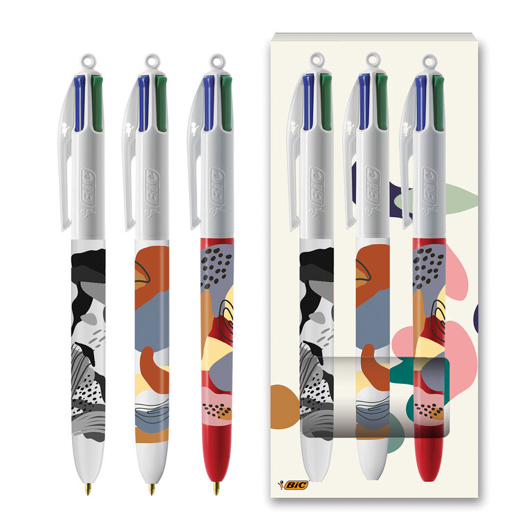 Pack personnalisé 3 stylos 4 couleurs BIC® - Stylbox | pandacola - 3