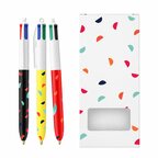 Pack personnalisé 3 stylos 4 couleurs BIC® - Stylbox | pandacola - thumb - 1