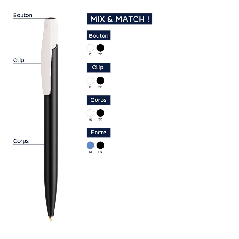 Stylo personnalisé BIC® - Media Clic Ecolution Plus | pandacola - 1