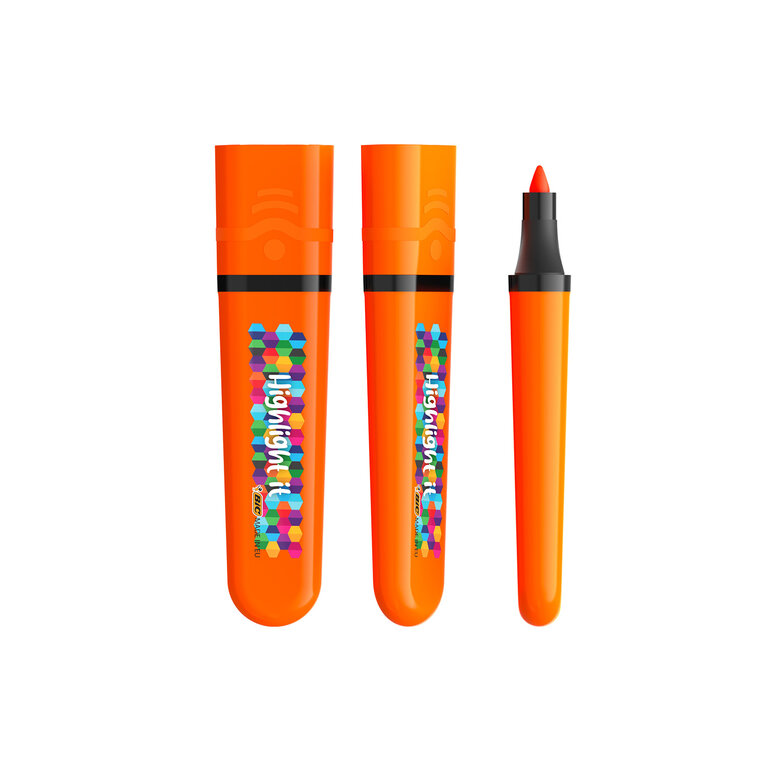 Surligneur personnalisé BIC®- Highlighter Flat | pandacola - 3
