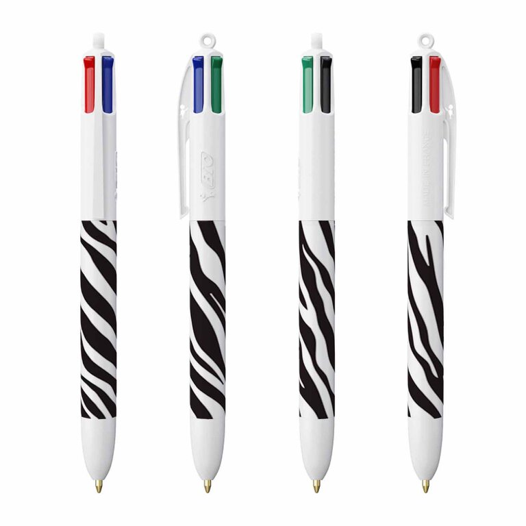 Stylo bille personnalisé BIC® - 4 Couleurs Animal | pandacola - 3