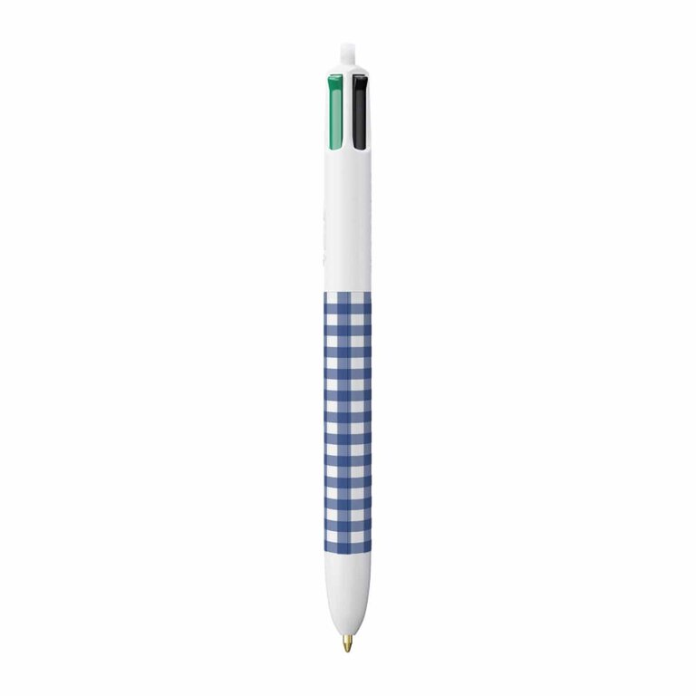 Stylo bille personnalisé BIC® - 4 Couleurs Vichy | pandacola